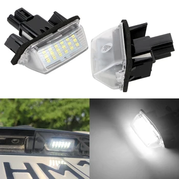 Hata yok 12V 18 LED araba lisansı plaka ışıkları Toyota Yaris / Vitz Camry Corolla Prius C Ractis Verso S Plaka Lambası