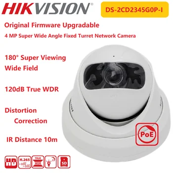 Hikvision IP Kamera 4MP DS-2CD2345G0P - I Orijinal Süper Geniş Açı Sabit Mini Taret Kapalı Ağ IR10