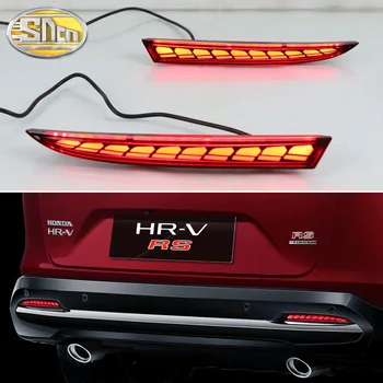 Honda için HR-V HRV RS 2022 2023 3-in-1 Fonksiyonları 12V LED Tampon İşık Arka Sis Lambası Fren Lambası Dinamik Dönüş Sinyali Reflektör