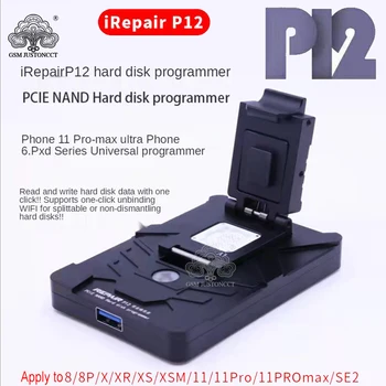 ıRepair P12 PCIE NAND sabit disk Programcı iPhone 6 için 11 Serisi DFU Kutusu Bir Anahtar Mor Ekran ıRepair P12 iBox2 Aracı