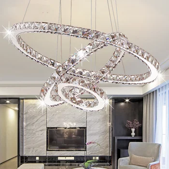 Iskandinav kristal Lüks avize Oturma odası yemek odası Dekorasyon için kristal kolye ışıkları yatak odası aydınlatma armatürleri