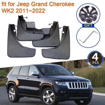 Jeep Grand Cherokee için WK2 2011 2012 2013 2014 2015 2016 2017 2018 2019 2020 2021 2022 Çamurluklar çamurluk genişletici Çamur Flaps Splash