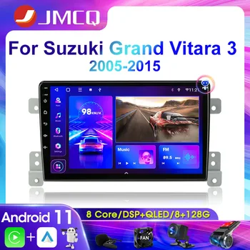 JMCQ 2Din 4G Android 11 Araba Stereo Radyo Multimedya Video Oynatıcı Suzuki Grand Vitara 2005-2015 İçin navigasyon başkanı Ünitesi Carplay