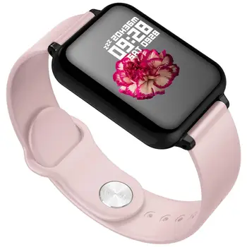 Kadın Erkek akıllı elektronik saat Lüks Kan Basıncı Dijital Saatler Moda Kalori Spor Kol Saati DND Modu Android IOS İçin