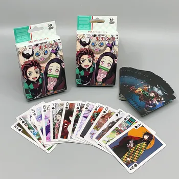 Kaplamalı kağıt Anime Poker iblis avcısı Bıçak Iskambil Kartları Kumamon Tanjirou Nidou Solitaire Animasyon Çevre Kurulu Oyunu