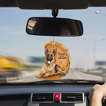 Komik Köpek Uyku Melek Akrilik Kanat Köpek Asılı Süsleme Karikatür Araba Kolye dikiz aynası Dekorasyon