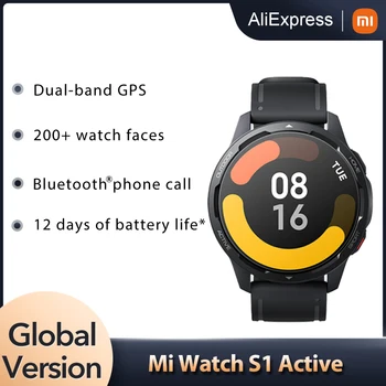 Küresel Sürüm Xiaomi mi izle S1 Aktif Akıllı izle GPS 470mAh 1.43 AMOLED Ekran Bluetooth 5.2 Kalp Hızı Sensörü Kan Oksijen