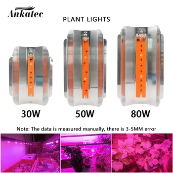 Lamba Büyümeye Yol Açtı 30W 50W 80W AC220V tam spektrumlu LED COB Çip Phyto iç mekan lambası Bitki Fide Büyümek ve Çiçek Büyüme Fitolamp