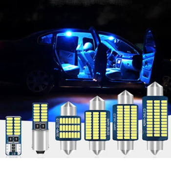 LED iç aydınlatma Kiti Hata Ücretsiz Ampuller Dome Harita İşık VW Jetta Bora Vento İçin 4 5 6 MK4 MK5 MK6 1998-2016