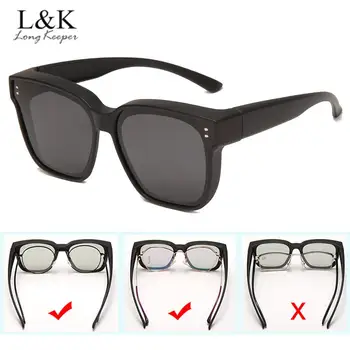 LongKeeper Gece Görüş Sürüş Gözlük Erkekler Giymek Miyopi Gözlük Klasik Polarize Güneş Gözlüğü Erkek Açık Gafas De Sol