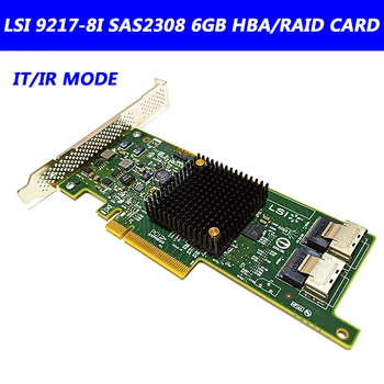 LSI SAS 9217-8i HBA SFF8087 Mini SAS HD 6 Gb PCI-E 3. 0X8 SAS Denetleyici Adaptörü RAID Kartı