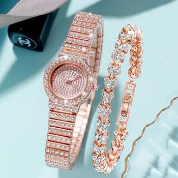 Lüks quartz saat Kadın Saatler Lüks 18K Altın İzle Moda Takvim Bayan Elmas İzle Kadın Kuvars Kol Saati Saat