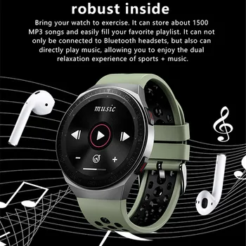M-T3 akıllı saat 8G Bellek Müzik Ve Ses Kayıt Depolama Bluetooth Çağrı Smartwatch Erkekler Kadınlar İçin Kan Basıncı Spor İzci