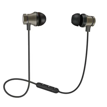 Manyetik kablosuz bluetooth Kulaklık Stereo Spor Su Geçirmez Kulaklıklar Kablosuz kulak içi mikrofonlu kulaklık iPhone 7 Samsung İçin