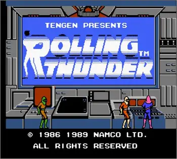 NES / FC Konsolu için Rolling Thunder Oyun Kartuşu