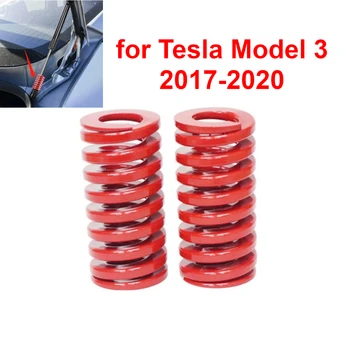 OD 25mm Spiral Damgalama Sıkıştırma Yayı Arka Bagaj bagaj kapağı desteği Desteği Kırmızı Tesla Modeli 3 2017-2021