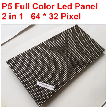 P5 tam renkli led ekran, smd2020, 64 * 32 piksel, 320mm * 160mm boyutu,1/16 tarama, yüksek net, kapalı, p5 led modülü ücretsiz kargo