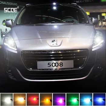 Peugeot 5008 için SCOE yüksek kaliteli 2X 12SMD LED ampul lamba ön park lambası ön yan işaretleyici ışık kaynağı araba Styling
