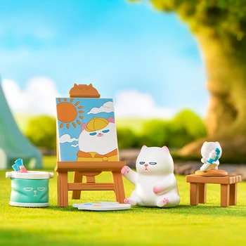 POP MART ViviCat Avlu Serisi Kör Kutu Oyuncaklar Caja Ciega Kız Sevimli Kawaii Bebek Tahmin Modeli doğum günü hediyesi Gizem Sürpriz Kutusu