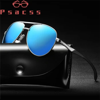Psacss Pilot Polarize Güneş Gözlüğü Erkekler Kadınlar Alaşım Klasik Vintage Marka Tasarımcısı güneş gözlüğü Sürüş Balıkçılık Shades UV400