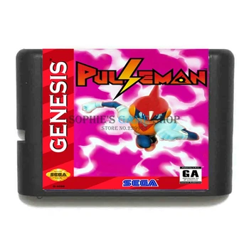 Pulseman 16 bitlik MD Oyun Kartı Sega 16bit Oyun Oyuncu