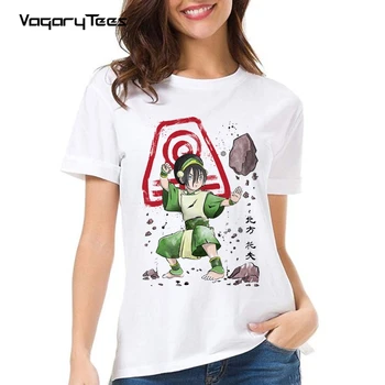 Rahat kadın t-shirt Avatar Son Hava Bükücü Aang / Zuko / Toph Beifong Güç Tshirt Unisex Tees Tops Harajuku Streetwear