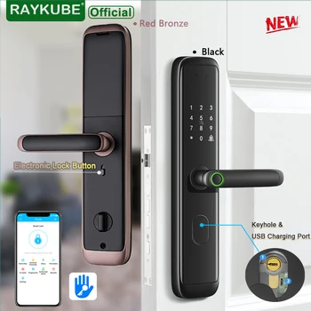 RAYKUBE Biyometrik parmak izi kapı kilidi Akıllı Elektronik Kilit Parmak Izi Doğrulama Ile Şifre ve RFID Kilidini Z4