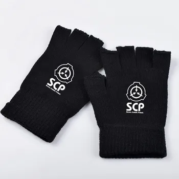 SCP Vakfı Cosplay periferik eldiven örme yün yarım parmak eldiven öğrenciler sıcak tutmak