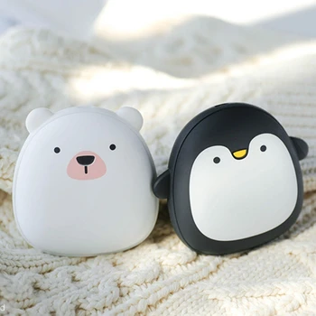 Sevimli karikatür penguen kutup ayısı elektrikli el ısıtıcıları USB şarj edilebilir ısıtma M2EE