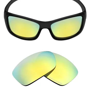 SNARK POLARİZE Dayanıklı Deniz Suyu Yedek Lensler-Oakley Hijinx Güneş Gözlüğü 24K Altın
