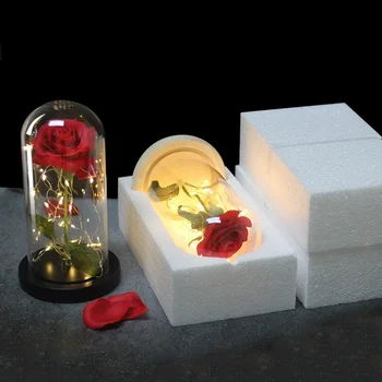 Sonsuz çiçek sevgililer günü hediyesi dekorasyon LED gül çiçek hediye ışık arkadaş doğum günü hediyesi romantik teklif düzenleme