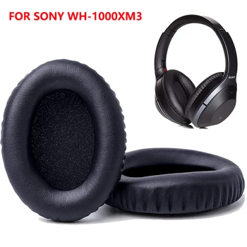 Sony 1000XM3 Protein deri ve Bellek köpük Kulak Pedleri Sony WH-1000X M3 WH-1000XM3 kablosuz bluetooth Kulaklıklar