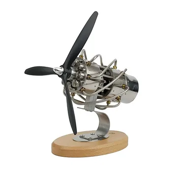 Stirling Swashplate 16 silindirli Motor Modeli Can Başlangıç Model Uçak Motoru Sert Çekirdekli Endüstriyel Rüzgar Süsler