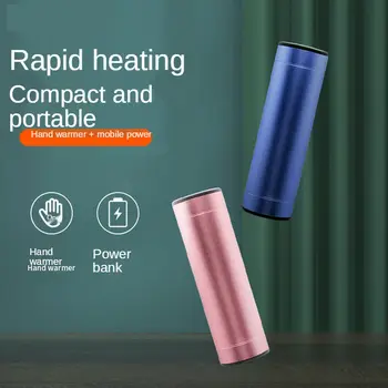 Sıcak Eller şarj hazinesi Sıcak El Kış Taşınabilir kaynağı Mini elektrikli ısıtıcı Antifriz Sıcak Tutmak 2 in 1 USB Güç Bankası