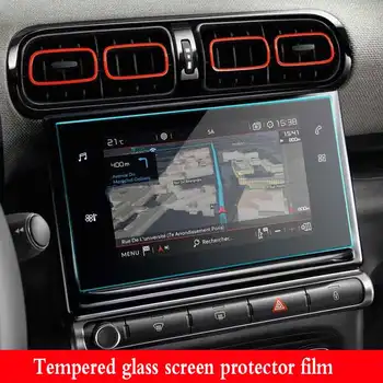 Temperli cam ekran koruyucu film CİTROEN C3 AİRCROSS 2021 Araba radyo GPS Navigasyon İç aksesuarları