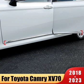 Toyota Camry için XV70 Hibrid 2018-2020 2021 2022 2023 Kapı Gövde Yan Koruyucu ayar kapağı Şeritler Dekorasyon Garnitür Araba styling