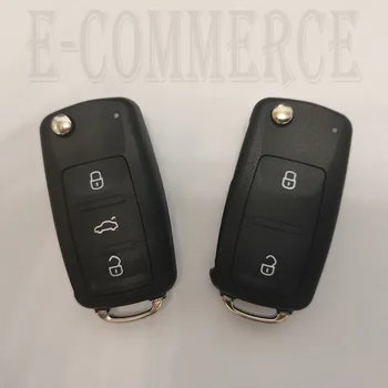 Volkswagen için araba anahtarı kabuk, Volkswagen 202ad Passat Polo Tiguan katlanır araba anahtarı kabuk, 2 düğme, 3 düğme