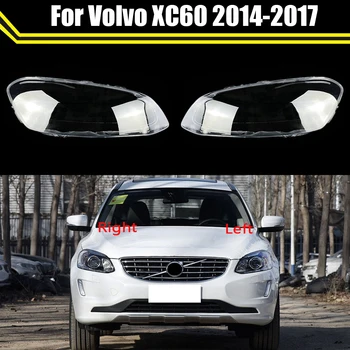 Volvo için XC60 2014 2015 2016 2017 Araba Ön Şeffaf Abajur Far Kapağı Gözlük Lamba Gölge Far Kabuk Kapak Lens