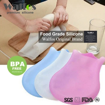 WALFOS 1 Adet Gıda Sınıfı Silikon Koruma Sihirli Yoğurma Hamur Un Karıştırma Çantası DIY Bakeware Pasta Araçları