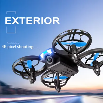 Yeni V8 Mini Drone 4K HD Kamera Meslek Geniş Açı Kamera WiFi Fpv rc dört pervaneli helikopter Drone Yükseklik Tutun Drone Helikopter Erkek Çocuk Oyuncakları Hediye