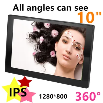 YENİ 10 inç Ekran IPS Arka HD 1280 * 800 Dijital Fotoğraf Çerçevesi Elektronik Albümü Resim Müzik Film Tam Fonksiyon İyi Hediye