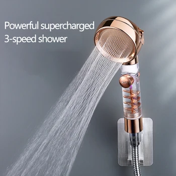 Yüksek Basınçlı Su Tasarrufu Sprey Duş Başlığı 3-function Spa Duş Başlığı Banyo Gadgets Yüksek Basınçlı Su Banyo Porduct