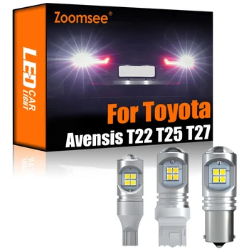 Zoomsee 2 Adet Beyaz Ters LED Toyota Avensis İçin T22 T25 T27 1997-2018 Canbus Dış Yedekleme Arka Kuyruk ampul ışık Araç Kiti