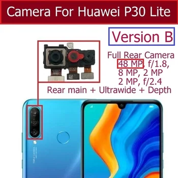 Ön Arka Ana Kamera İçin Huawei P30 Lite 24MP 48MP Küçük Bakan Ön Arka Ana Büyük Kamera Modülü Yedek Parçalar