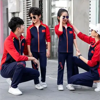 Öğrenciler Wushu Taekwondo Grubu Takım Elbise Ceket + Pantolon Çin Milli Takım Sporcular Üniforma Eğitim Kıyafetleri Rekabet Spor